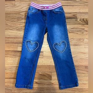 Mini Boden Kids Heart Pocket Jeans, size 7, Like New